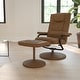 preview thumbnail 47 of 69, Contemporary Multi-Position Recliner and Ottoman with Wrapped Base Palmino Faux Leather