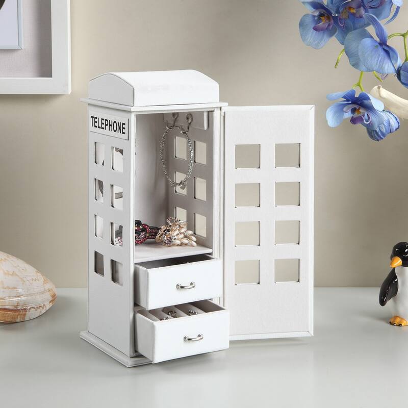 11.5" Tall Leather Jewelry Box