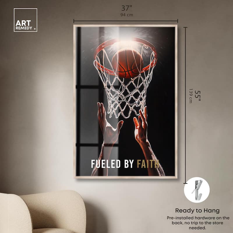 Fueled by Faith Basketball Shadowbox by Art Remedy