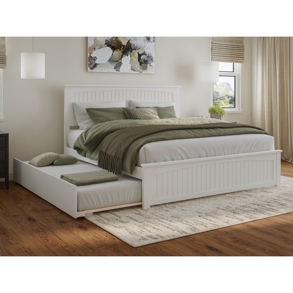 Nantucket Bed with Matching Footboard and Twin XL Trundle