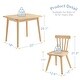 preview thumbnail 5 of 25, Children Wooden Table and Chair Set, Small Table with 2 Chairs for Kids, Gift for Children, Multi Function Kids Table
