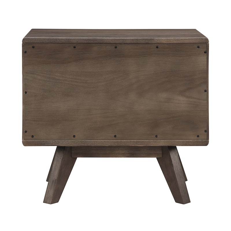 Astoria Solid Oak Wood 2 Drawer Nighstand Bedside Table