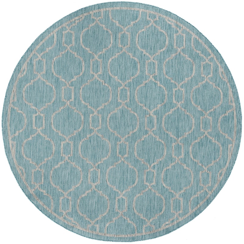Colonnade Transitional Geometric Indoor/Outdoor Area Rug