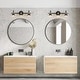 preview thumbnail 13 of 22, Petia Modern Contemporary Black Bathroom Vanity Lights Dimmable Wall Sconces