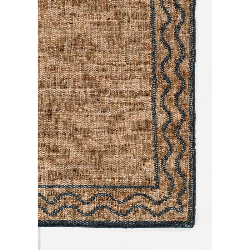 Erin Gates by Momeni Orchard Ripple Brown Hand Woven Wool and Jute Rug