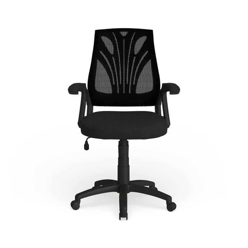 Mid-Back Designer Mesh Swivel Task Office Chair with Open Arms