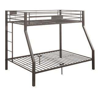 Bunk Bed (Queen/Queen) Metal Construction with Ladders and full-length guardrails