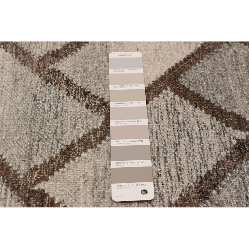 Ankara FW Grey Kilim 5'1" x 8'0" - 5'1 x 8'0