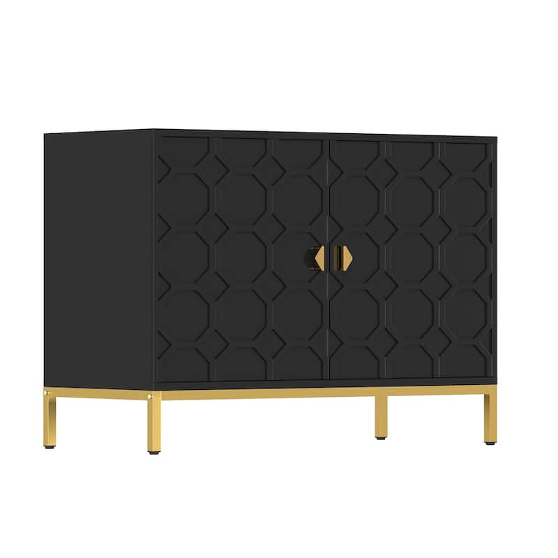 Clihome 40-inch Two Door Glossy Media Storage Cabinet/Buffet