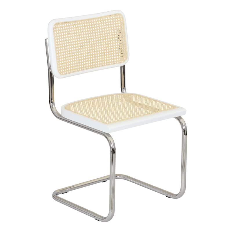 Breuer Chair Company Marcel Breuer Cesca Cane Cantilever Side Chair w/ Chrome Steel Frame (Various Wood & Cane Colors)