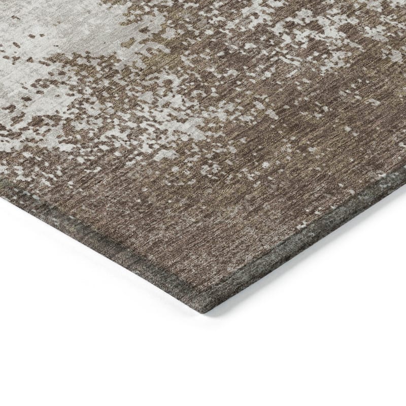HomeRoots Abstract Transitional Rectangle Outdoor Rug