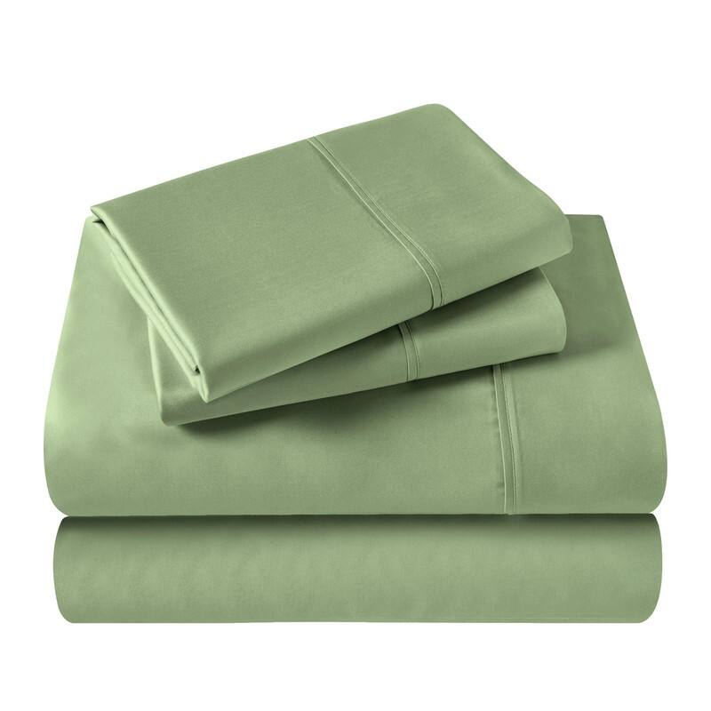 Blue Nile Mills 4 Piece Rayon From Bamboo Sheets 300 Thread Count - Solid Deep Pocket