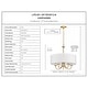 preview thumbnail 3 of 4, Luxury New Traditional Chandelier, 21.125"H x 21.625"W, with Transitional Style, Brushed Bronze, BWP4090 by Urban Ambiance