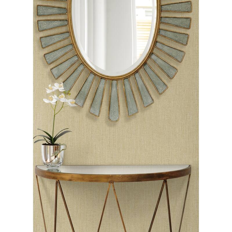 Seabrook Designs Natural Tether Embossed Vinyl Unpasted Wallpaper