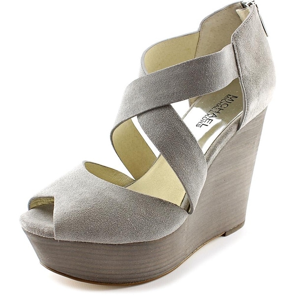 Shop Michael Michael Kors Ariel Wedge Women Open Toe Suede