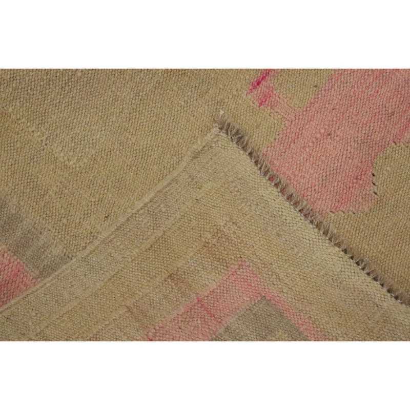 Hand Woven Oriental 100% Wool Carpet Southwestern Modern Yellow & Gold Kilim Area Rug - 5' 9'' X 4' 2''