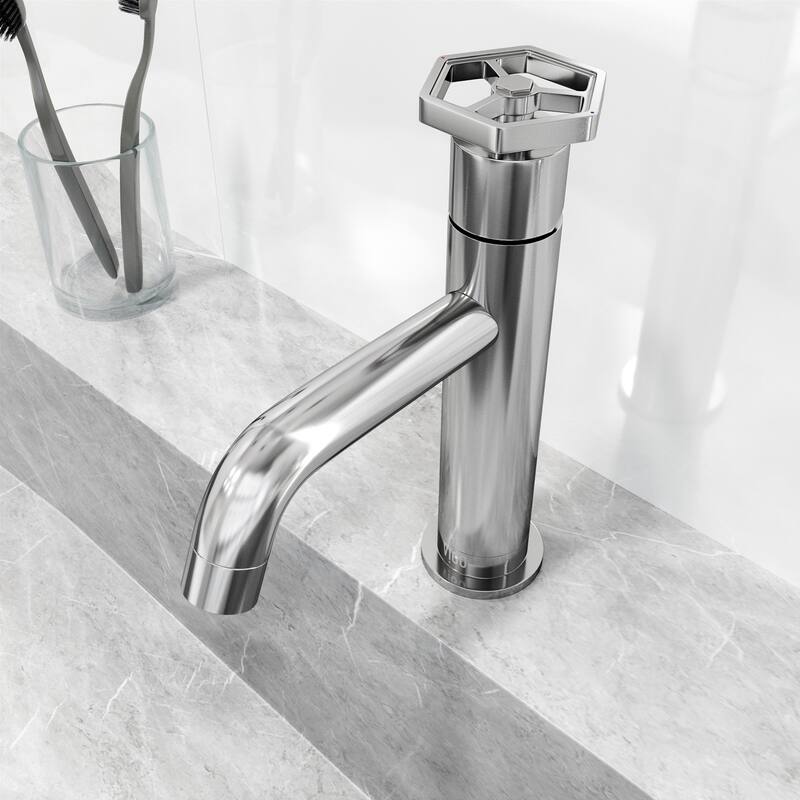 VIGO Ruxton 8" H Single Handle Single Hole Bathroom Faucet