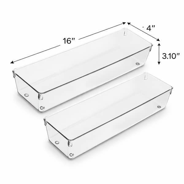 Clear Drawer Organizer 2 Pack