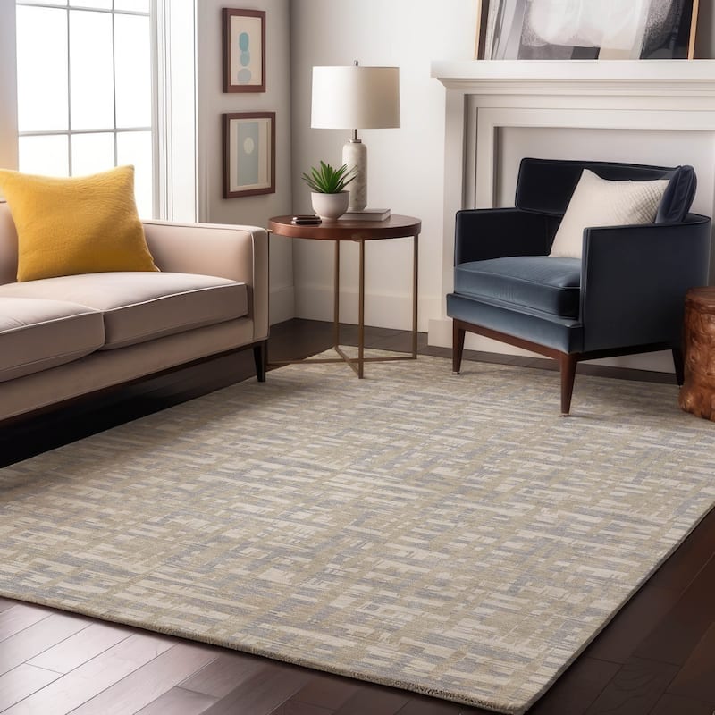 Premium Washable Super Soft Abstract Weave Mayfield Rug - Beige - 10' x 14'