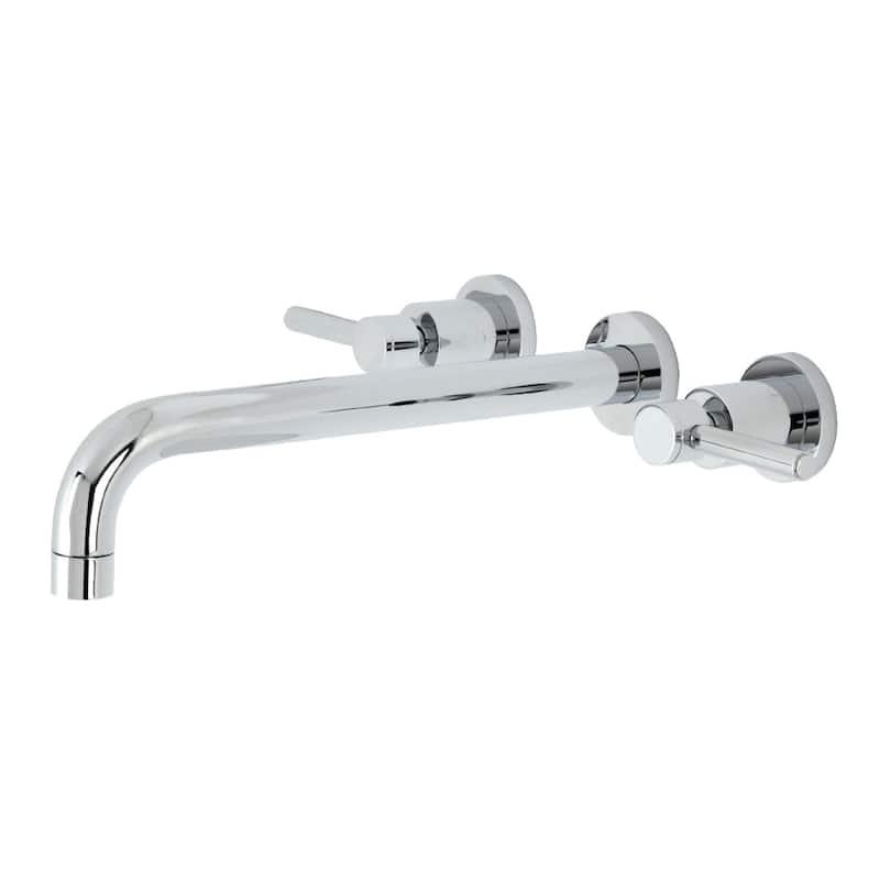 Kingston Brass Concord 3-Hole Wall Mount Roman Tub Faucet - Polished Chrome