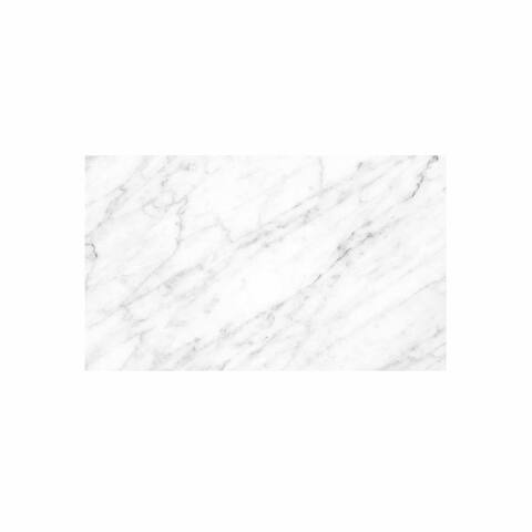 Carrara Marble Vanity Top - Vessel Sink Cutout (Top Only)