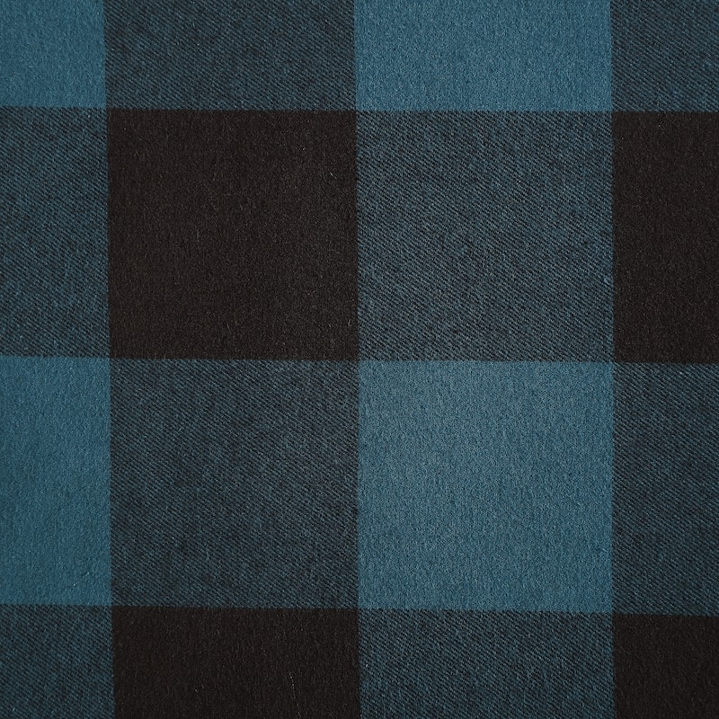 Eddie Bauer Cotton Flannel/Shearling Reverse Throw Blanket