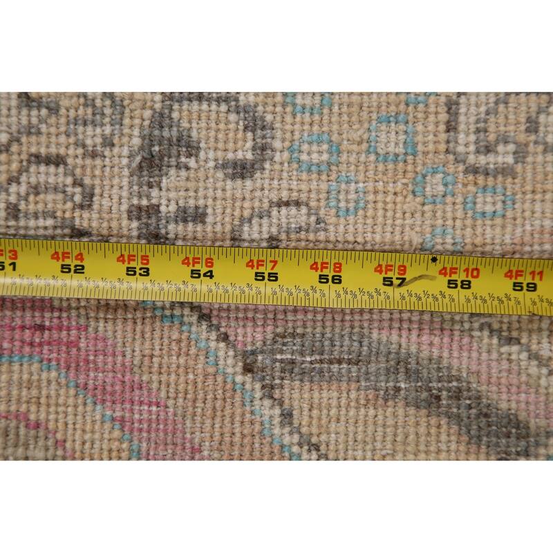 Handmade Vegetable Dye Oushak Turkish Area Rug Oriental Wool Carpet - 5'4"x 7'1"