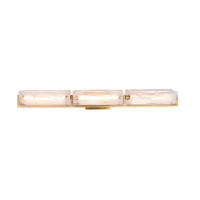 Varaluz Mingle Bathroom Vanity Light - Satin Brass - 38" W