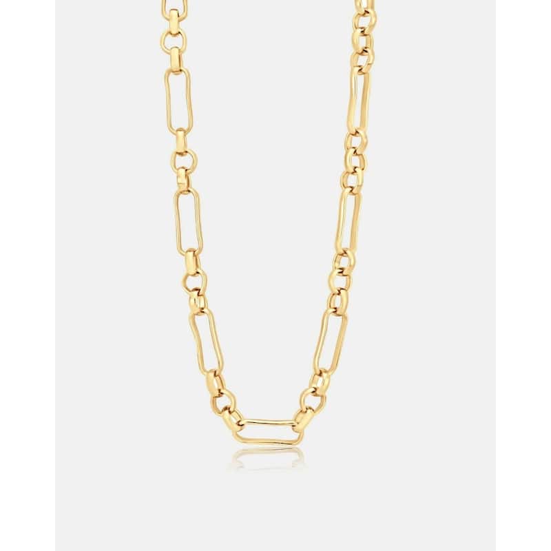 SHYMI Paper Clip and Circle Chain - 16 Inch