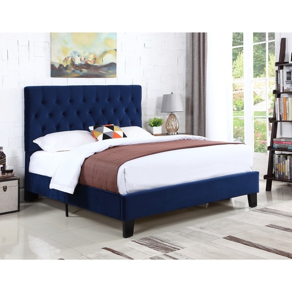 Porch & Den Delcoa Tufted Upholstered Bed. Opens flyout.