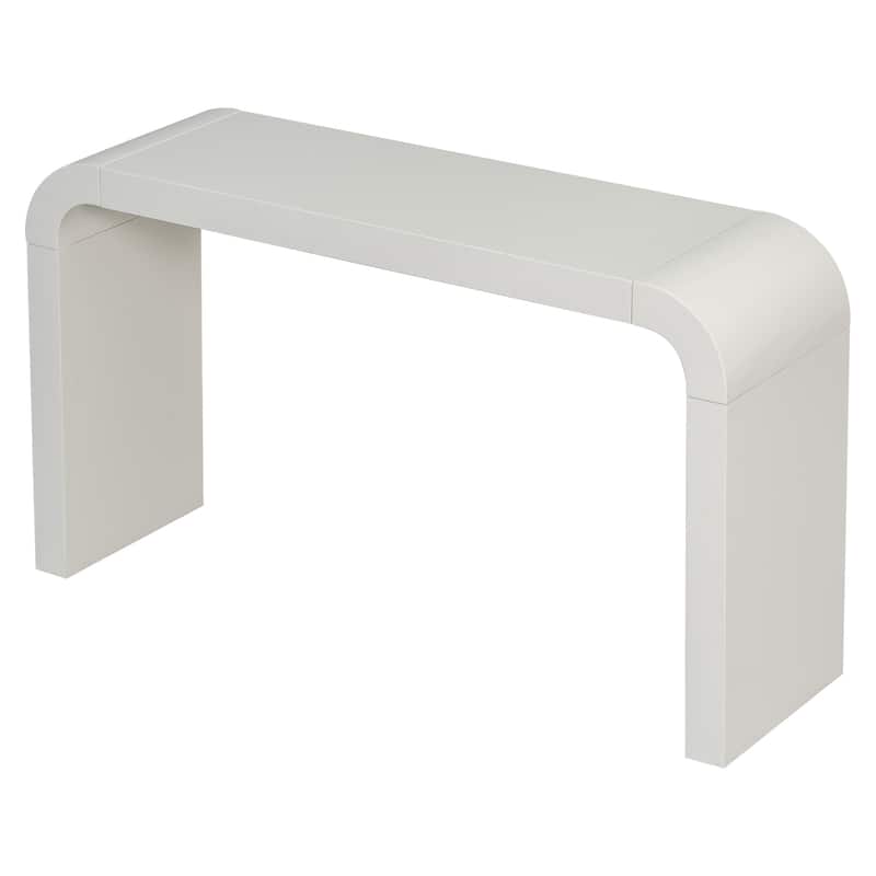Curved Console Table Narrow Entryway Side Table Living Room Accent Table