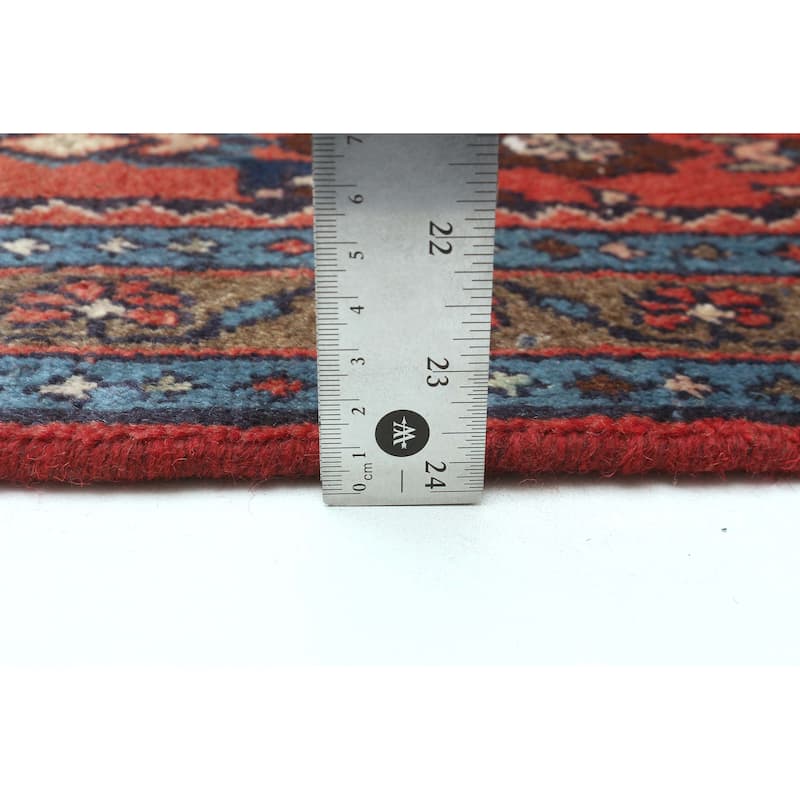 ECARPETGALLERY Hand-knotted Andelz Red Wool Rug - 3'5 x 5'8