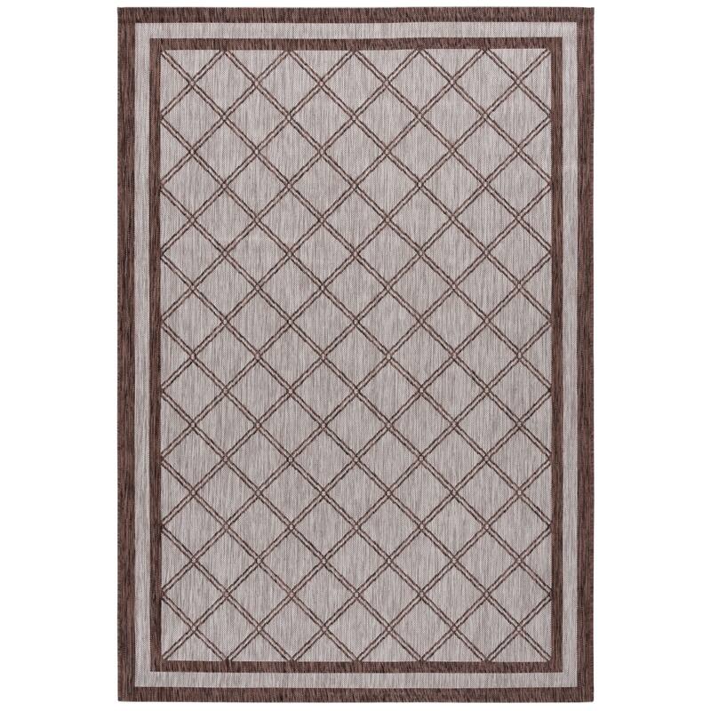 SAFAVIEH Courtyard Yvanne Casual Rug - 5'1" x 7'6" - Beige/Brown