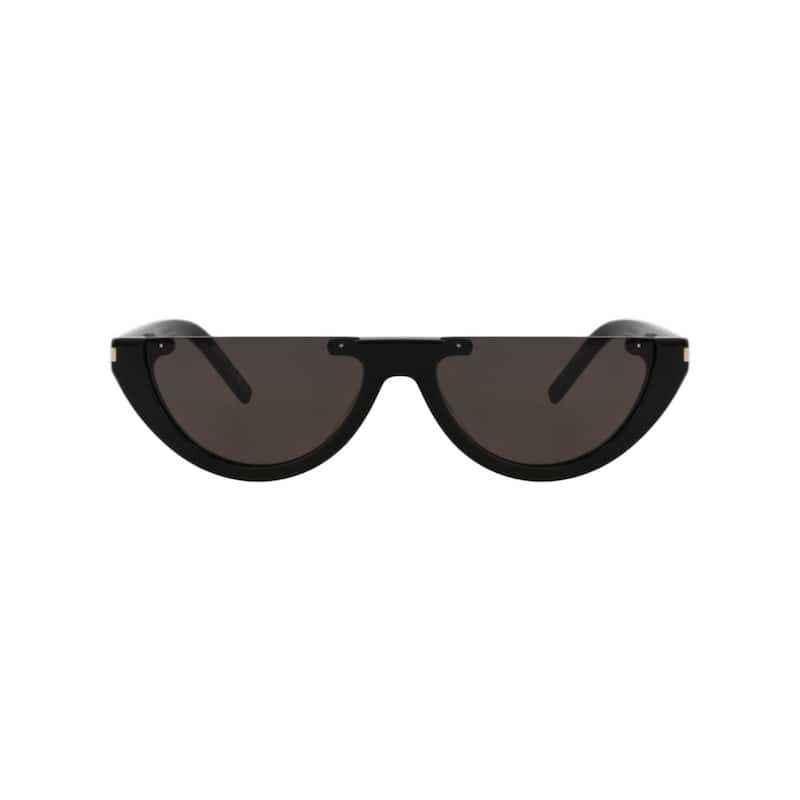 Saint Laurent Cat Eye-Frame Recycled Acetate Sunglasses - Black Black Black - Black - Black Lens