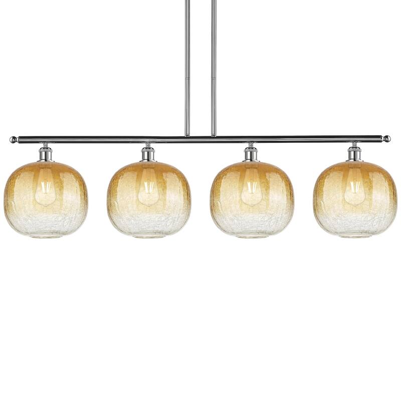 Innovations Lighting 516-4I-13-49 Brookhaven Sphere Linear Brookhaven - Polished Chrome / Amber