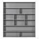 preview thumbnail 14 of 30, Full-Over-Full Bunk Bed with Storage, Guardrails, and Grey Finish