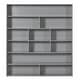 preview thumbnail 9 of 24, Full over Full Size Bunk Bed with Stairs and Guardrail, Storage Captains Bed with Pull-out Drawers and Bookcase Cabinet Frame