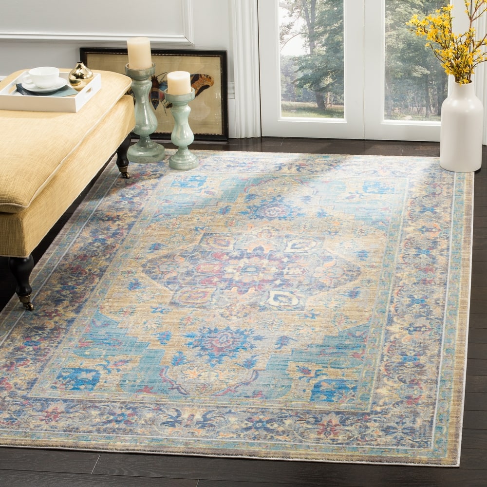 SAFAVIEH Claremont Lieve Vintage Boho Oriental Polyester Rug