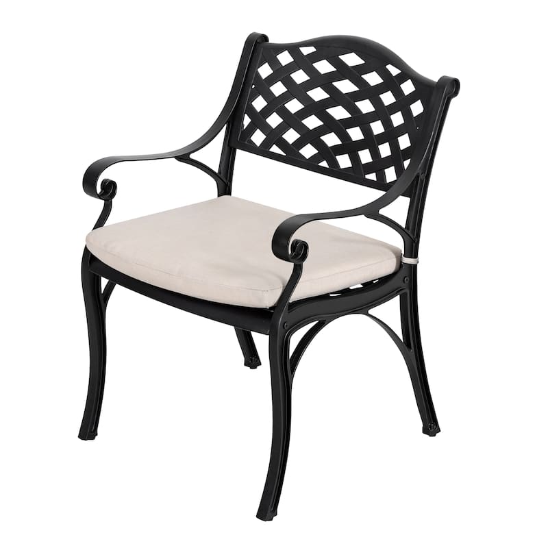 Outdoor 2-Person Cast Aluminum Bistro Set