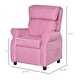preview thumbnail 7 of 19, Kids Recliner Chair Children Sofa Angle Adjustable Single Lounger Armchair Gaming Chair with Footrest 2 Side Pockets