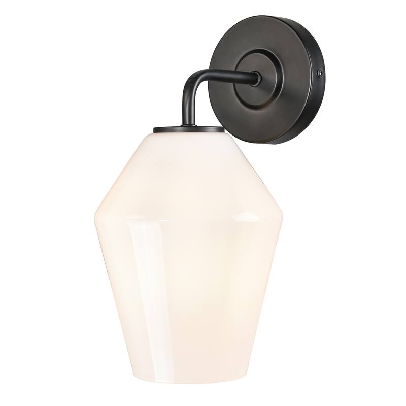 Light Society Clare Wall Sconce - Black/Opal