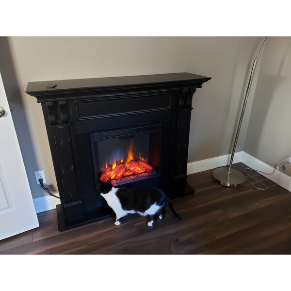 Top Product Reviews For Ashley Blackwash Electric Fireplace 48 03 L X 13 78 W X 41 25 H 6518690 Overstock