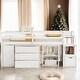 preview thumbnail 2 of 46, Twin Size Wooden Loft Bed with Storage Stairs and Shelves，Space-saving Multi-Functional Loft Bed