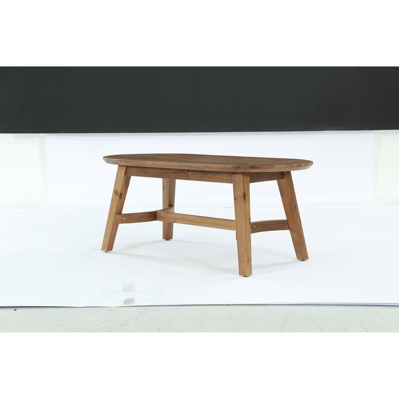 47.24-Inch Farmhouse Solid Wood Coffee Table