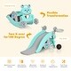 preview thumbnail 4 of 17, 4-in-1 Rocking Horse and Slide Set for Kids - 41.5”x28” x 22.5” (L x W x H)