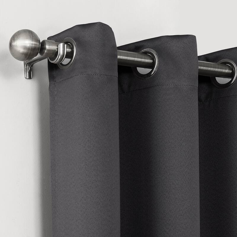 Sun Zero Oslo Theater Grade Extreme Total Blackout Grommet Curtain Panel, Single Panel