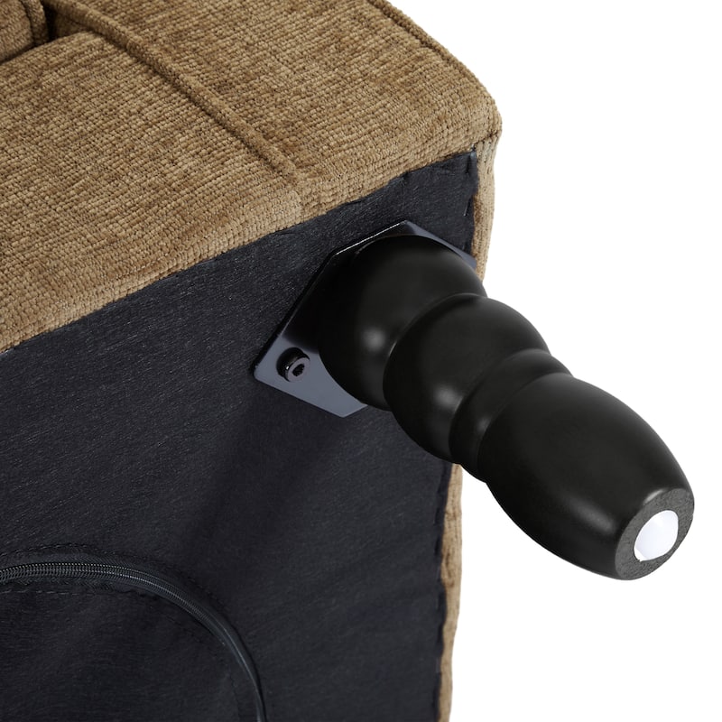 Button-Tufted Accent Chair Wingback Armchair - 38"H