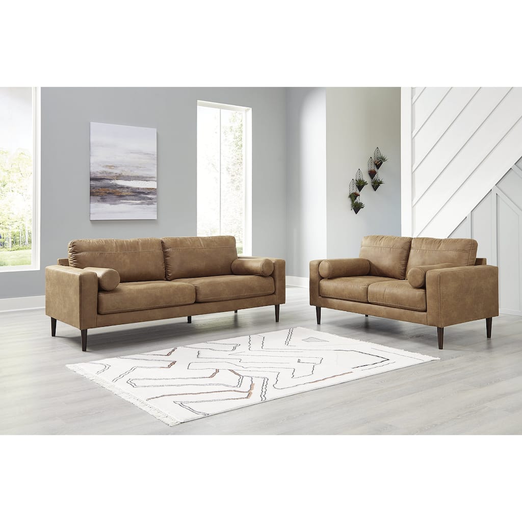 Signature Design by Ashley Telora Brown 2-Piece Upholstery Package - 85" W x 35" D x 35" H