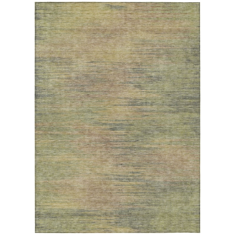 HomeRoots Abstract Transitional Rectangle Outdoor Rug - 5' X 8'