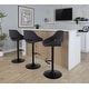 preview thumbnail 53 of 144, Silver Orchid Svellingen Adjustable Bar Stool with Rounded T Footrest - Set of 2